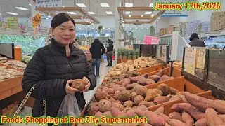 Foods Shopping while is snowing on Saturday 01.17.26