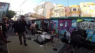 Hornss at the Clarion Alley Block Party