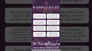 Here are 8 simple rules to lower your cholesterol!