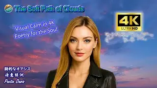 The Soft Path of Clouds | Soft Music*Trilingual Poetry*Gentle Companion*4K UHD [Poetic Oasis]