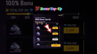 100% Bonus Top-Up #freefire #shorts #gaming