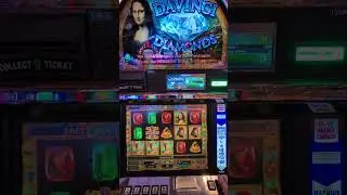Old School WINNER slots micro bet BONUS DaVinci Diamonds Palms Casino Las Vegas #casinobonusviews 