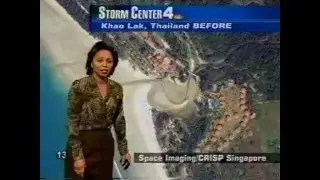 Tsunami satellite imagery TV airchecks processed and produced by Rafael de Ameller, 2004