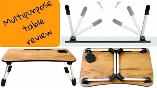 Multipurpose Foldable Laptop Table with Cup Holder| Study Table| Breakfast Table| Work table