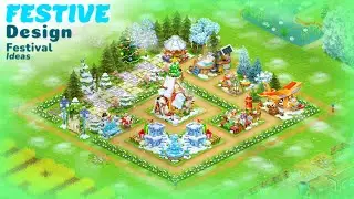 Festive design Festival ideas in Hay Day #hayday 