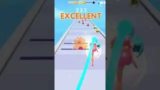 Dancing Hair - Music Race 3D | All Levels Gameplay (iOS/Android) Mobile Walkthrough #shorts