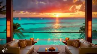 Beach Jazz Cafe Music ☀️ Romantic Jazz Lounge Music Happy Summer Jazz Cafe Music Relax (no ads)