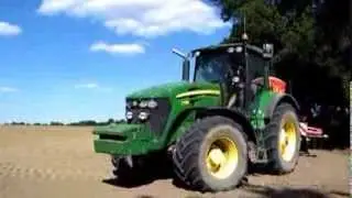 Wiosna 2014 - John Deere 7730/ Kuhn Speedliner 4000 (Engine Sound)