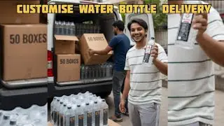 Customise Water Bottle labelling Business | Real Order, Real Profit