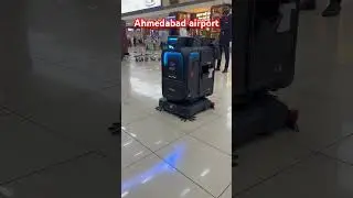 Self cleaning robot at Ahmedabad airport
