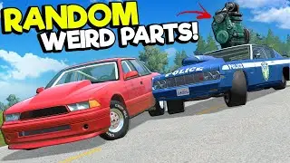 I DOWNGRADED Bad Police Cars with Randomly Generated Parts in BeamNG Drive Mods!