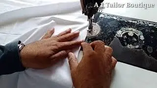 Learn how to turn the hem of a kurta the easy way || How To Fold Kurta Daman