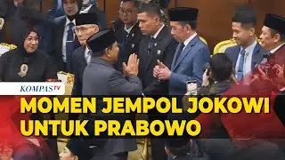 Momen Dua Jempol Jokowi untuk Prabowo Usai Pidato di Sidang Tahunan MPR 2025