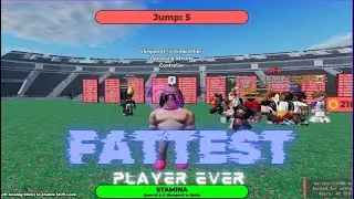 The FATTEST BUT FASTEST PLAYER IN ROBLOX TRACK AND FIELD