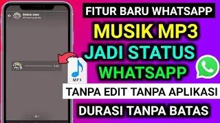 cara membuat status music durasi panjang di WhatsApp , terbaru mudah & simpel