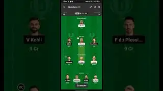 RCB Vs PBKS DREAM 11 TEAM TODAY 100% WINNING