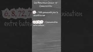 Permis c&ocirc;tier - Les canaux de diffusion &agrave; la VHF 📻