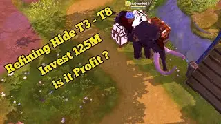 Refining Kulit T3 - T8 Invest 125M Apakah Profit ? || Albion Online Indonesia