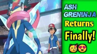 Ash Greninja returns finally 🥳😍. pokemon journeys me ash Greninja aa gya. Ash Greninja returns.