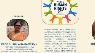 World Human Rights Day 2024 Celebration in JMI (speaker Prof&nbsp;Sushila Ramaswamy)- part 1
