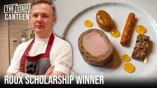 The Roux Scholarship winner Karol Ploch from Kerridge's Bar & Grill makes a fine dining pork recipe