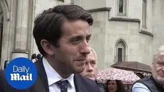 Marcus Ball speaks outside court after Boris ruling goes against him