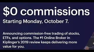 E-trade announces ZERO commission trades!