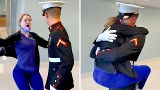 Top 100 Most Emotional Soldiers Coming Home Moments of 2023 !