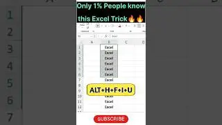 ExcelTrick🔥#Fill Down & Up Data in Excel#exceltips#excel#exceltutorial#excelshorts#excelhacks#excel