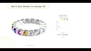 Eternity Ring by Belmira Jewelry #eternityring #diamond #ring #jewelry #customjewelry