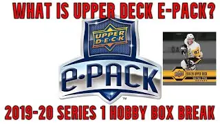 What is Upper Deck E-Pack? - 2019-20 Upper Deck Series 1 Hockey Card Hobby Box Break