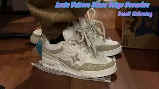 DHGATE L V Skate beige sneakers unboxing and review