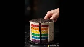 #RainbowCake #CakeCuttingMoment #ColorfulBite#SweetSurprise #CakeGoals#ViralCake #BakersOfyoutube#AI