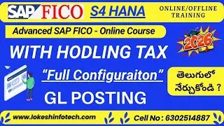 G/L Master Data & Withholding Tax Configuration in SAP FICO S/4HANA