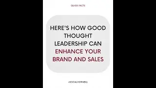 Here's why Thought Leadership Content matters for sales and branding  | #BreakingSilos #shorts