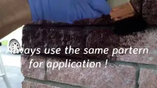 Brick stain from pink to tudor brown with dyebrick.com