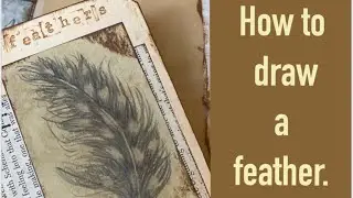 Quickie sketch- how to draw a feather
