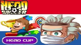 Jugando una Head Cup con el Personaje de Paraguay Head Soccer