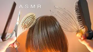 ASMR Head Massage, Scalp Check & Scratching (Tascam) - NO TALKING
