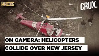 Two Helicopters Carrying Patients Crash Midair Over New Jersey, One Killed | Hammonton | US News |4K