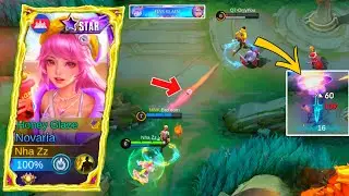 NOVARIA SKY PIERCER BASIC ATTACK 1HIT LING JUNGLER! NOVARIA BEST BUILD 2025 | MOBILE LEGENDS
