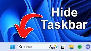 How To Hide Taskbar in Windows 11 (Step By Step)