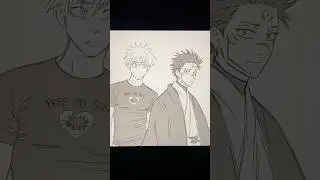 🗣️FREE HIS SON #jujutsukaisen #animeeart #gojo #megumi #sukuna #jjk #fypanime #satorugojo #draw