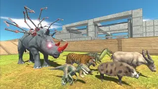 Escape from METALLIC SPIDER-RHINO - Animal Revolt Battle Simulator