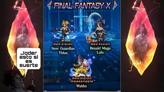 [FFBE] New Guardian Tidus, Besaid Mage Lulu & Wakka. Por fin suerte F2P 😹