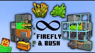 Check DESCRIPTION for Auto Firefly Bush Farm in Minecraft!  [TUTORIAL] 1.21.5-1.21.11+ Minecraft