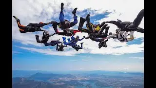 1st GREEK FORMATION SKYDIVING RECORD - English Voice Over 