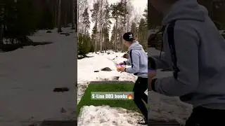 S-LINE DD3 GOES SO FAR🔥 DD3 bombs! #discgolf #finland #shorts #tiktok #discmania #dd3 #frisbeegolf