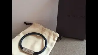 Authentic Louis Vuitton Digit Bracelet in Daimer Canvas