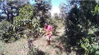 Farm tour in the dry season, African village life 